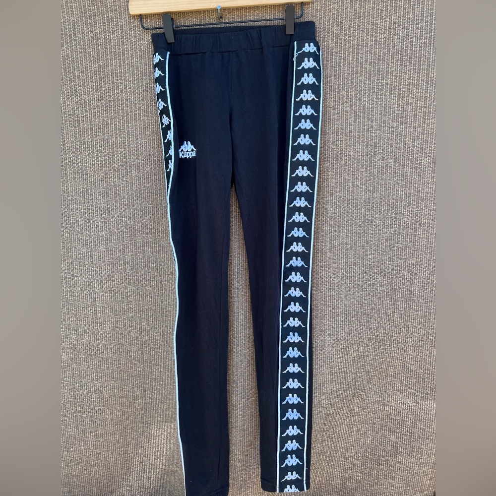 Kappa 222 Banda Anen 2 Leggings Streetwear Women's S Black & White